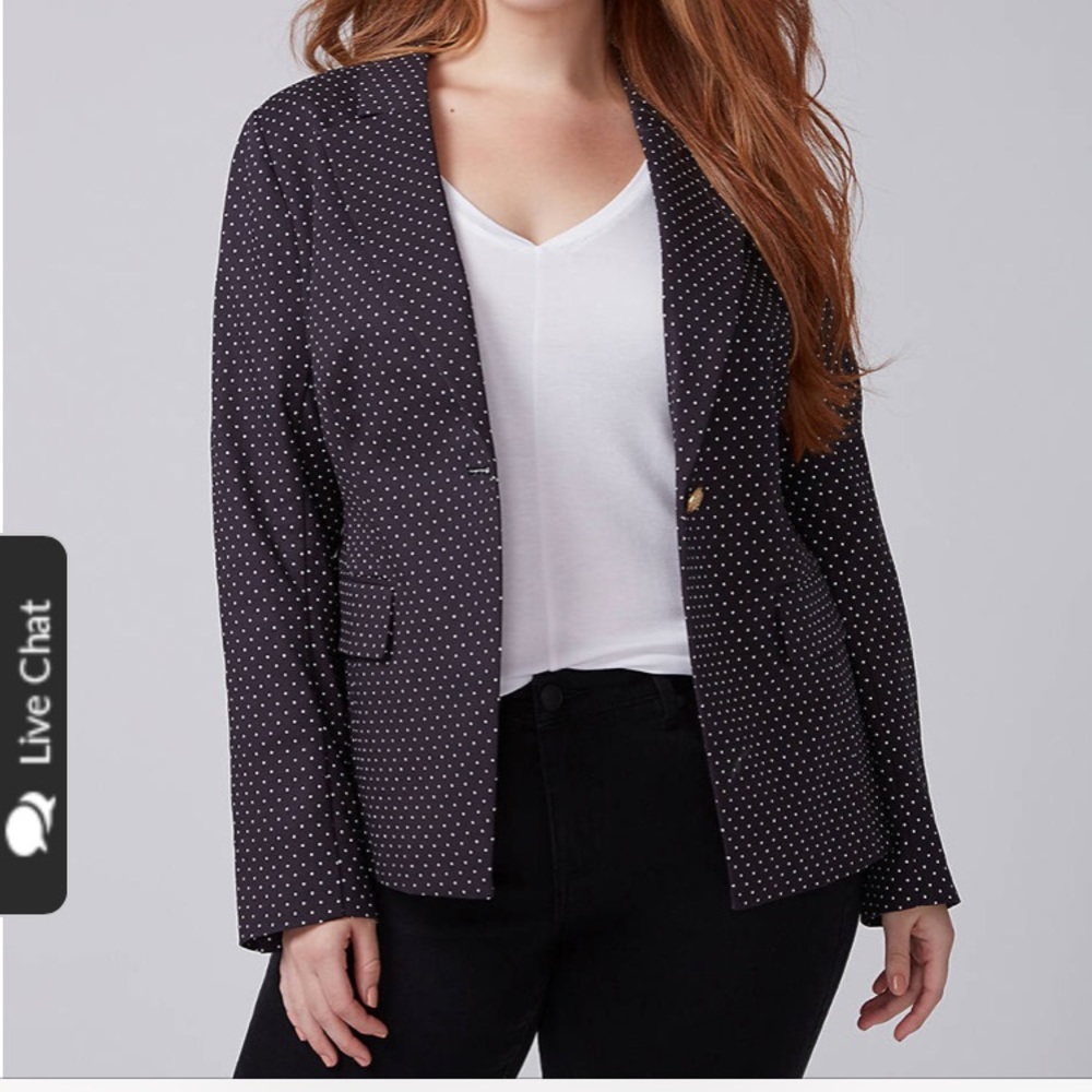 Lane Bryant Plus Polka Dot Blazer!  Never worn!